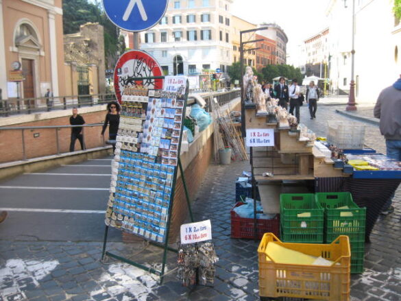 What you see when you come out of the underground passage towards the Vatican