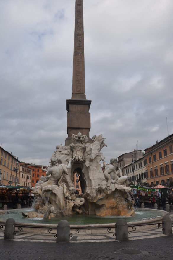 Important fountains of Piazza Navona Rome