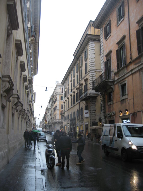 Via del Corso is a famous shopping street