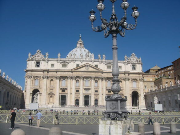 A view on the Basilica from St. Peter's Square