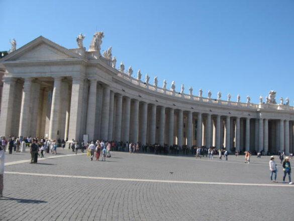 Saint Peters square in the Vatican