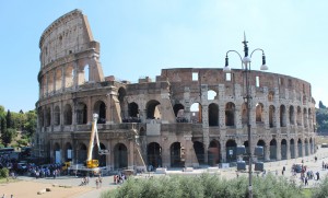 The Colosseum in Rome Italy