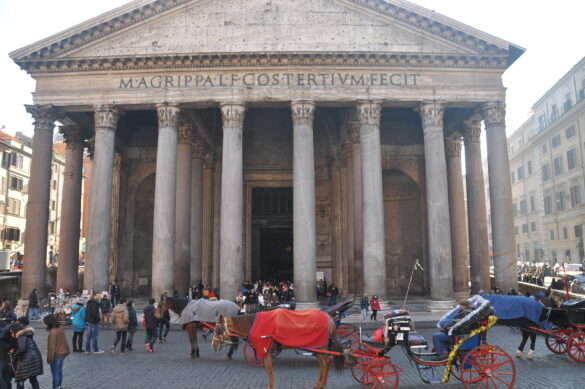 The Pantheon is one of the most famous tourist attraction